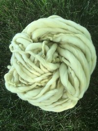 Catnip dyed merino, yellow handspun luxury yarn, 50 yards