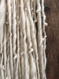 White handspun yarn, 50 yards