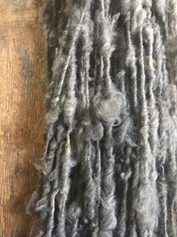 Natural grey alpaca handspun yarn, 50 yards