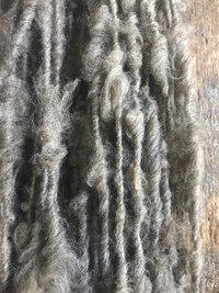 Natural grey alpaca handspun yarn, 50 yards