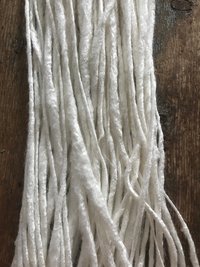 White bamboo handspun yarn, 50 yards