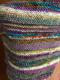 Jabberwocky - handknit scarf / wrap