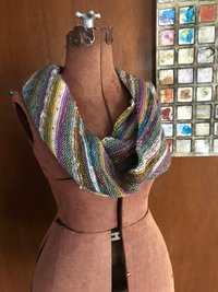 Jabberwocky - handknit scarf / wrap