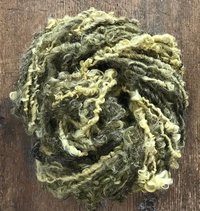Goldenrod & Grey naturally dyed Lincoln wool locks yarn, 20 yards