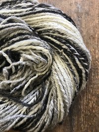 Johnny Jump Up 3 ply handspun yarn, 57 yards