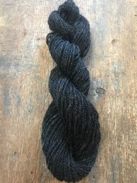 Lincoln 2 ply grey sport weight handspun yarn, 100 yards