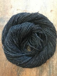 Lincoln 2 ply grey sport weight handspun yarn, 100 yards