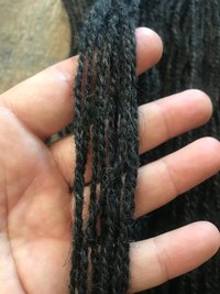 Lincoln 2 ply grey sport weight handspun yarn, 100 yards