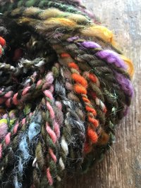 Controlled Chaos, lichens edition: 50 yards bulky art yarn