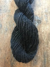 Lincoln 2 ply grey sport weight handspun yarn, 100 yards