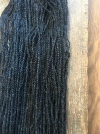 Lincoln 2 ply grey sport weight handspun yarn, 100 yards