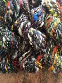 Controlled Chaos, lichens edition: 50 yards bulky art yarn