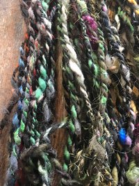 Controlled Chaos, lichens edition: 50 yards bulky art yarn