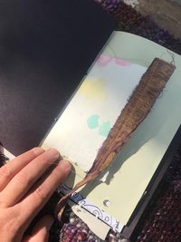 Red Roses art journal, upcycled junk journal, grimoire, sketchbook