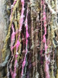 Shilly-shally - 20 yards nubbly handspun southdown wool art yarn
