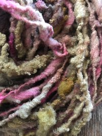 Shilly-shally - 20 yards nubbly handspun southdown wool art yarn