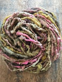 Shilly-shally - 50 yards nubbly handspun southdown wool art yarn