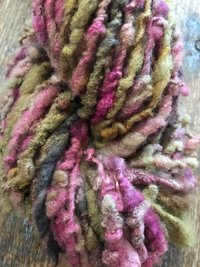 Shilly-shally - 50 yards nubbly handspun southdown wool art yarn