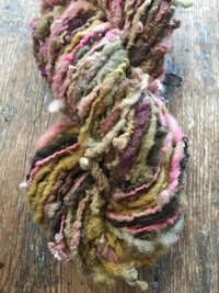 Shilly-shally - 50 yards nubbly handspun southdown wool art yarn