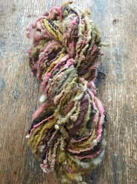 Shilly-shally - 50 yards nubbly handspun southdown wool art yarn