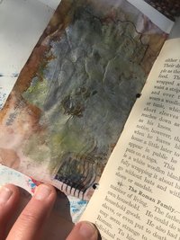 Red Roses art journal, upcycled junk journal, grimoire, sketchbook