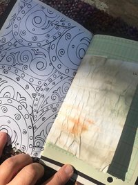 Red Roses art journal, upcycled junk journal, grimoire, sketchbook