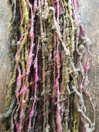 Shilly-shally - 50 yards nubbly handspun southdown wool art yarn