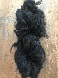 Natural brown/black “Wednesday” alpaca handspun yarn, 50 yards