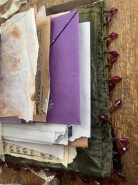 Flights of Fancy 108 page beaded, sewn, flexible, upcycled, boho art journal