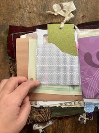 Flights of Fancy 108 page beaded, sewn, flexible, upcycled, boho art journal