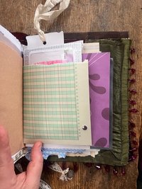 Flights of Fancy 108 page beaded, sewn, flexible, upcycled, boho art journal