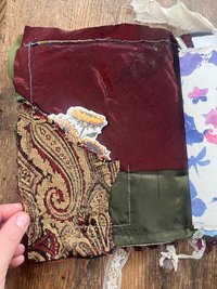 Flights of Fancy 108 page beaded, sewn, flexible, upcycled, boho art journal