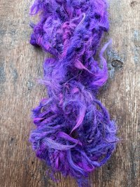 Willy Wonka - 20 yards purple alpaca art yarn