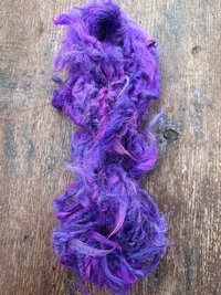 Willy Wonka - 20 yards purple alpaca art yarn