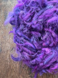 Willy Wonka - 20 yards purple alpaca art yarn