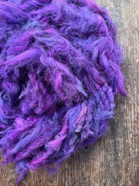 Willy Wonka - 20 yards purple alpaca art yarn