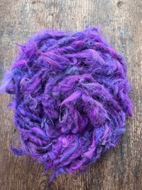 Willy Wonka - 20 yards purple alpaca art yarn