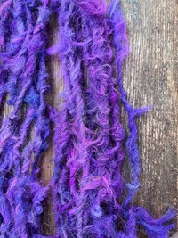 Willy Wonka - 20 yards purple alpaca art yarn