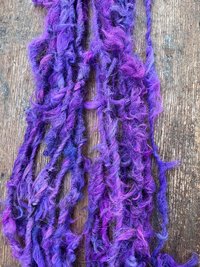 Willy Wonka - 20 yards purple alpaca art yarn