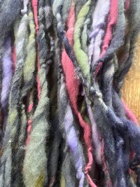 Superb - 50 yards blurple pink chunky squishy art yarn