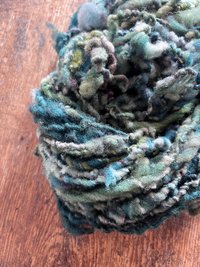 Patience nubbly handspun southdown wool art yarn