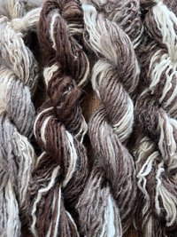 200 yards mixed colors Shetland wool handspun yarn