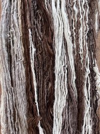 200 yards mixed colors Shetland wool handspun yarn