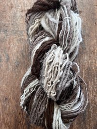 200 yards mixed colors Shetland wool handspun yarn