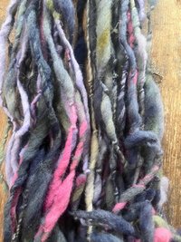 Superb - 50 yards blurple pink chunky squishy art yarn