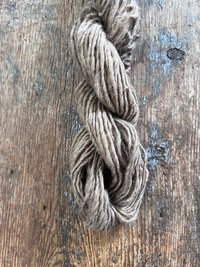 Caramel tan handspun Shetland wool yarn, 50 yards