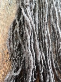 Mushroom grey/brown Shetland wool 50 yards handspun yarn