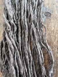Mushroom grey/brown Shetland wool 50 yards handspun yarn