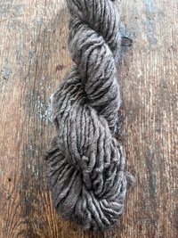 Mushroom grey/brown Shetland wool 50 yards handspun yarn