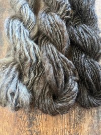 Naturally colored ombré wool yarn set, 150 yards light bulky weight handspun